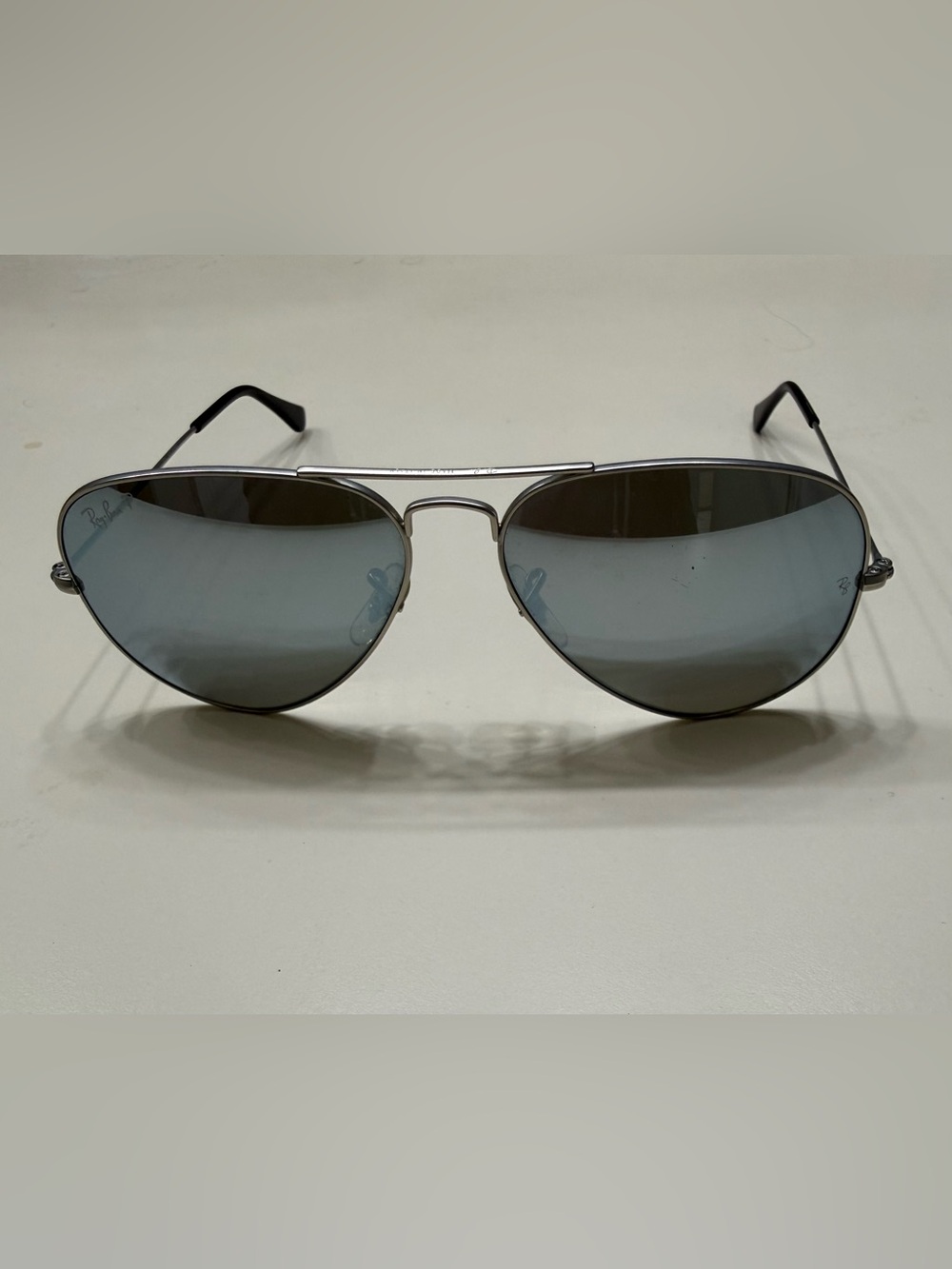 Ray-Ban Gray Aviator Sunglasses | Small Frame | Pre-Owned